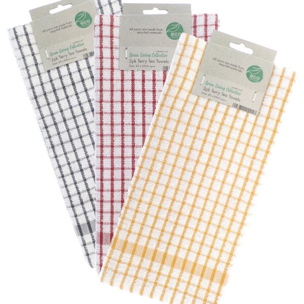 Recycled terry tea towels (2-pack) Thumbnail