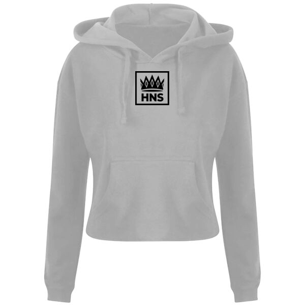 H.N.Spice - Crown - Grey Crop Hoodie Thumbnail