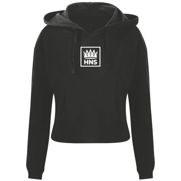 H.N.Spice - Crown - Black Crop Hoodie Thumbnail
